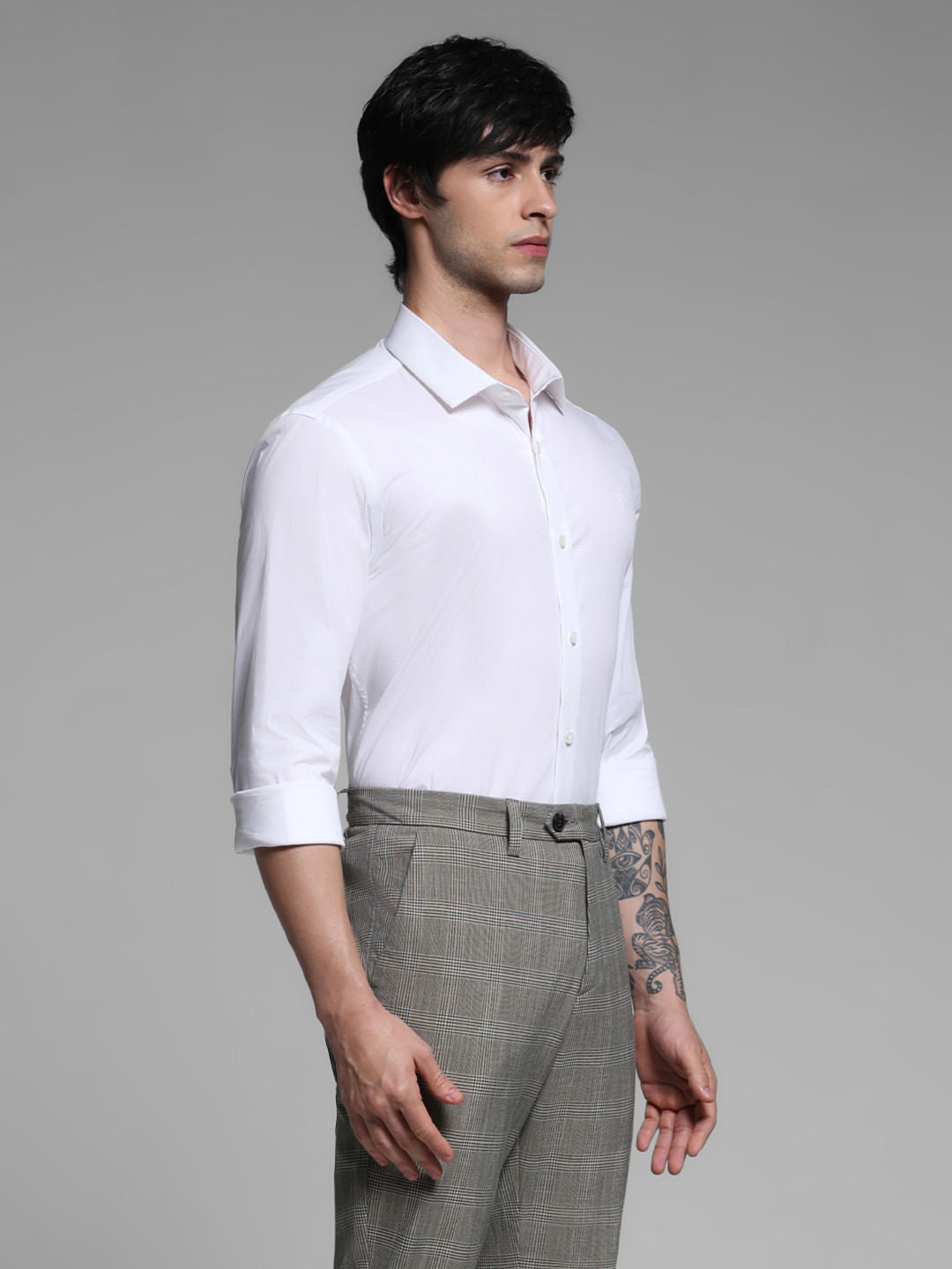 White Poplin Lyocell Shirt