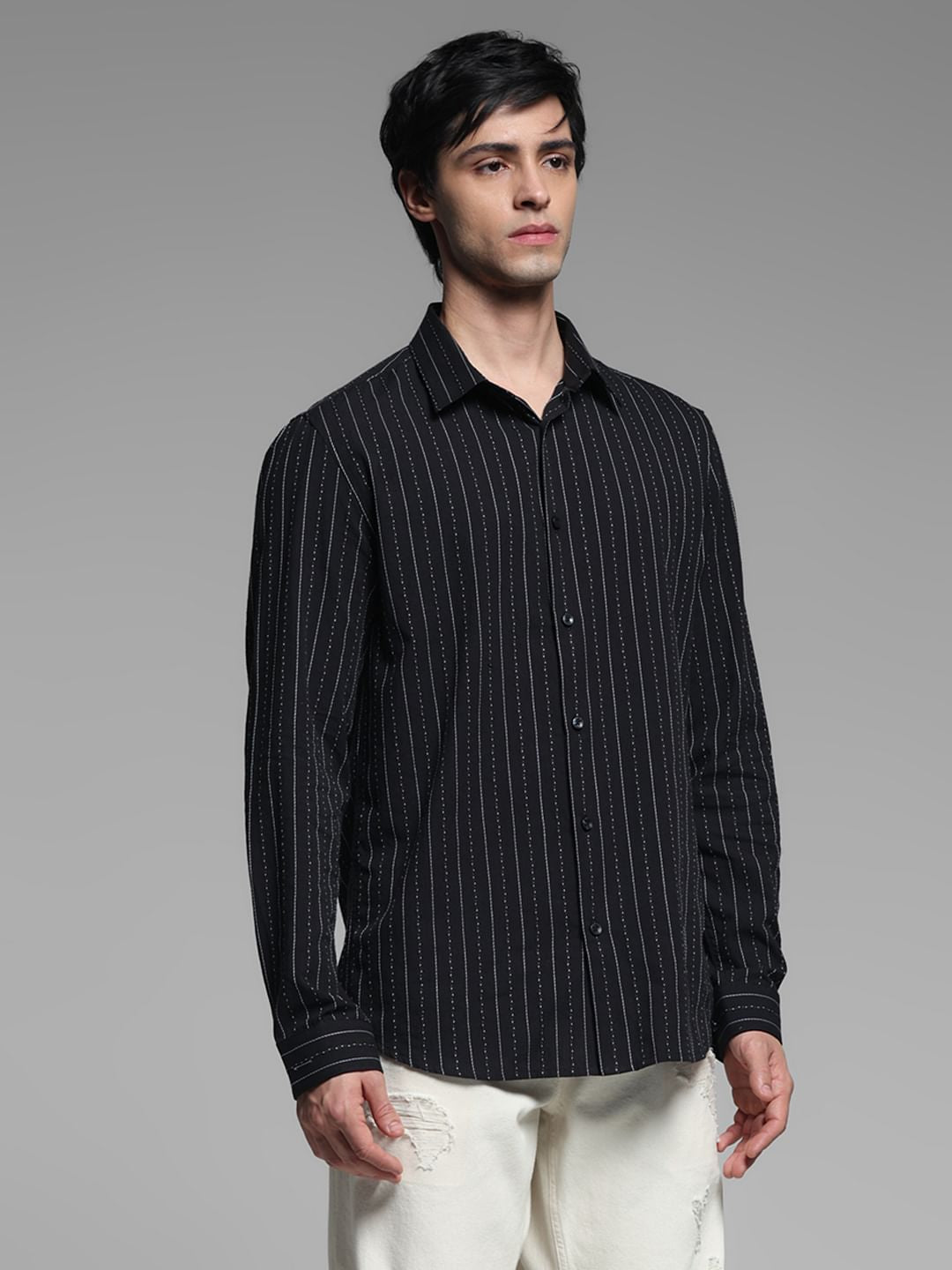 BLACK STRIPES SHIRT