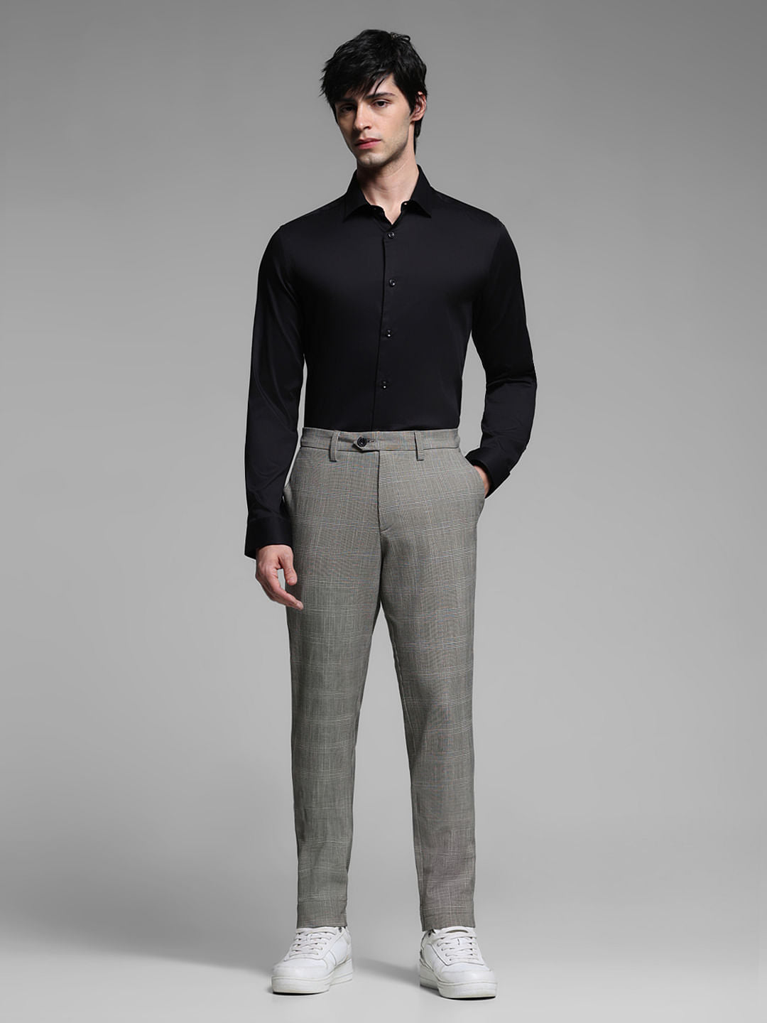 Black Cotton Formal Shirt