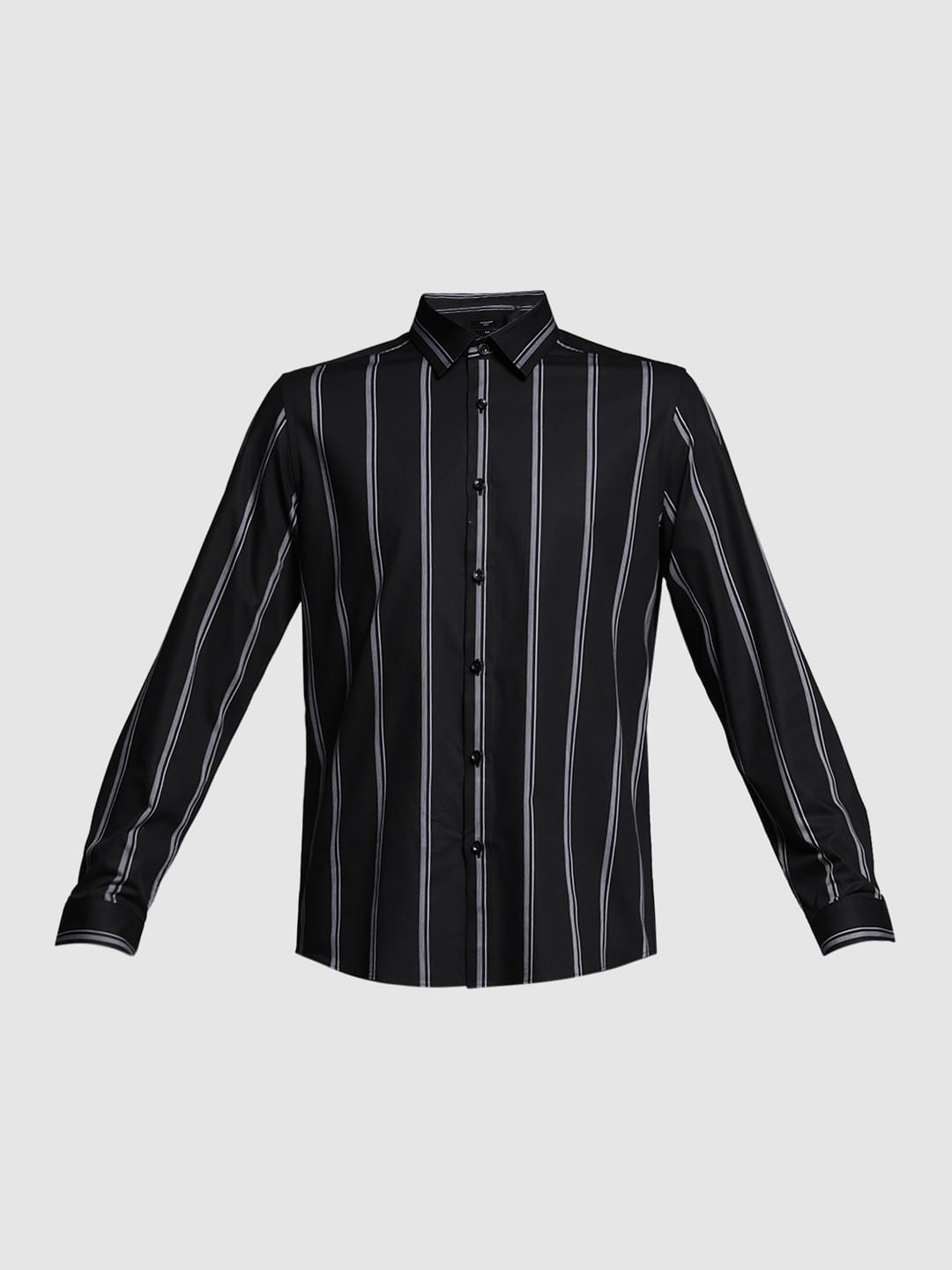 BLACK STRIPED SHIRT