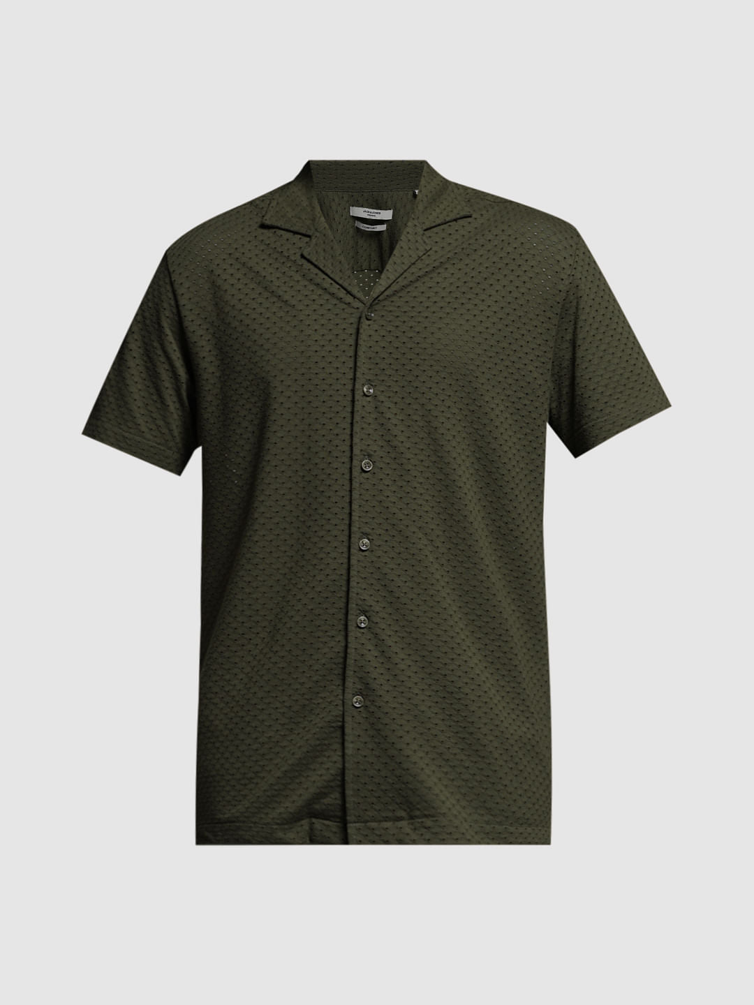 Green Resort Collar Shirt
