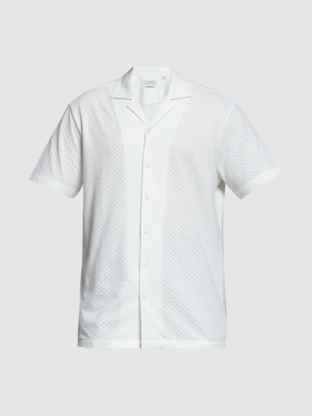 White Resort Collar Shirt