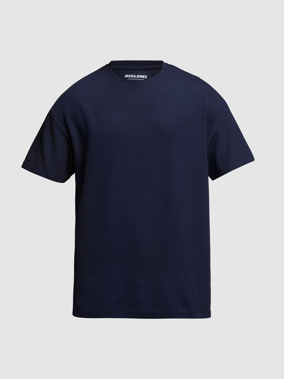 BLUE OVERSIZED COTTON T-SHIRT