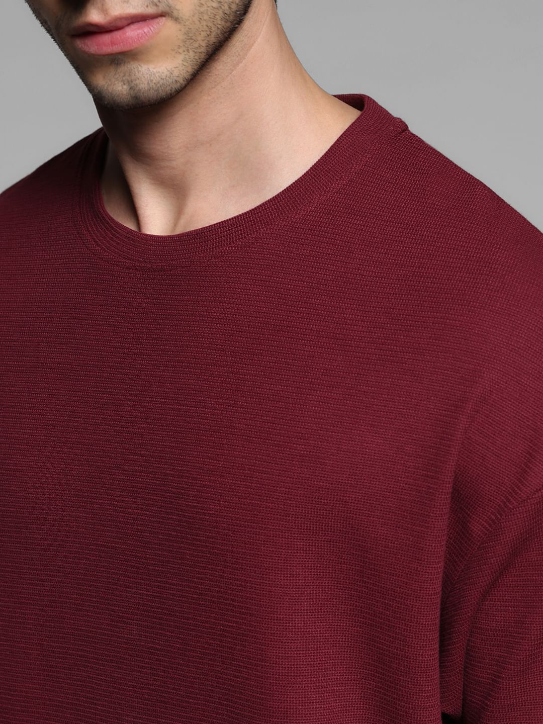 RED OVERSIZED COTTON T-SHIRT