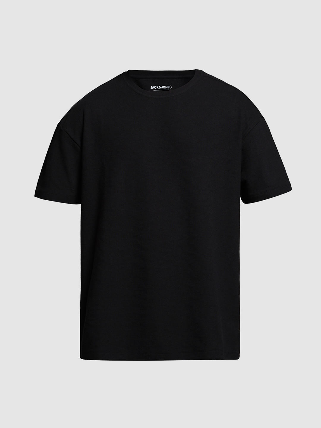 BLACK OVERSIZED COTTON T-SHIRT