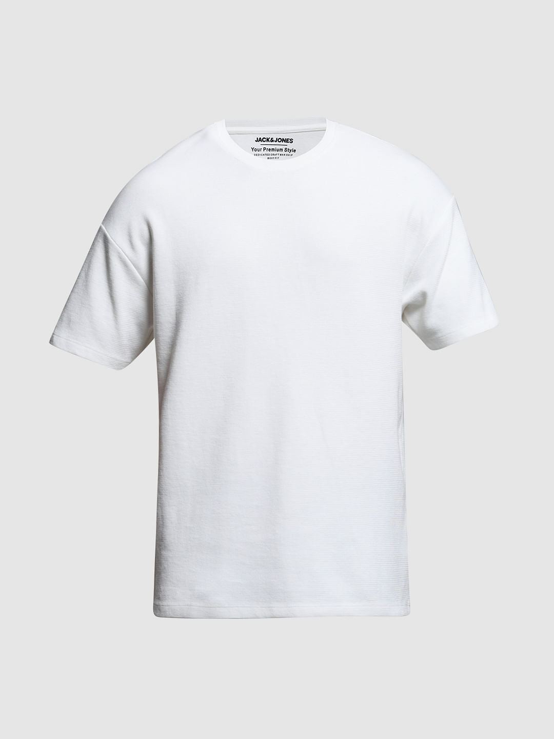 WHITE COTTON OVERSIZED T-SHIRT