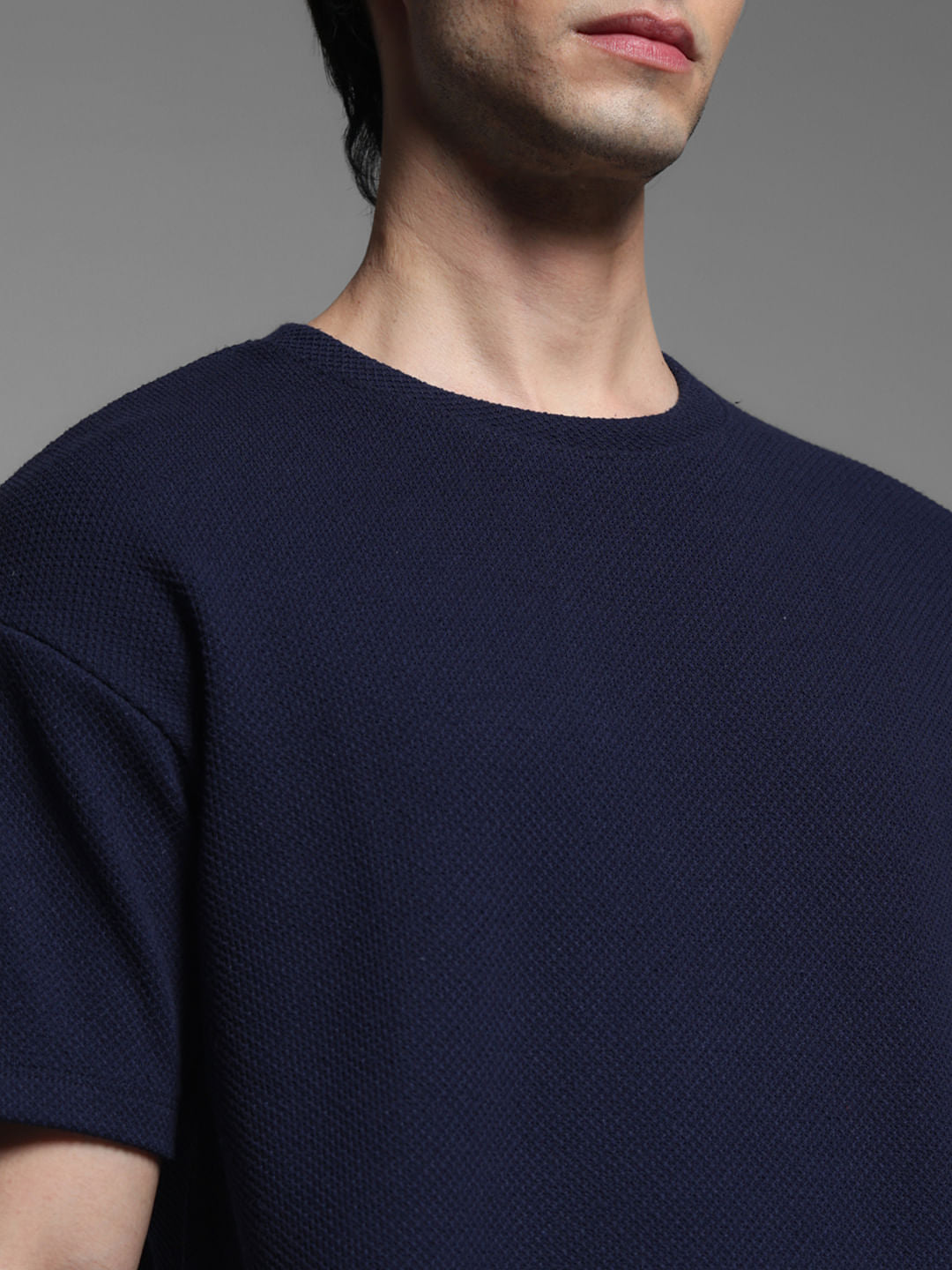 Navy Blue Crew Neck T-shirt