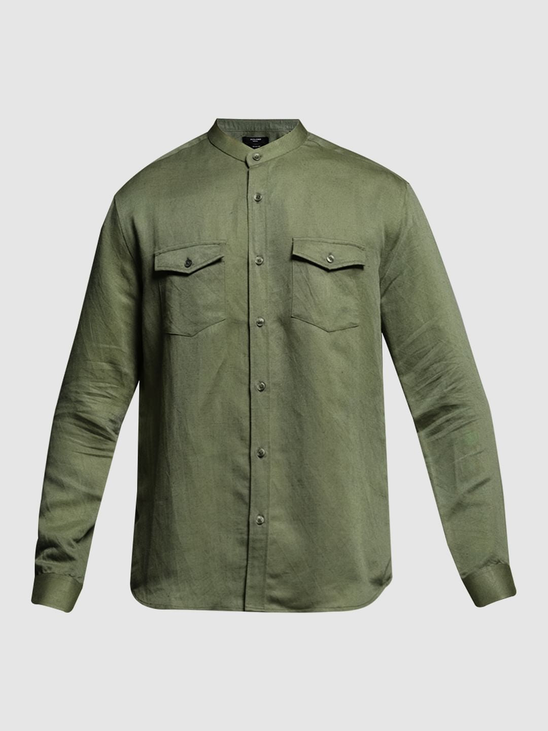 GREEN LINEN SHIRT