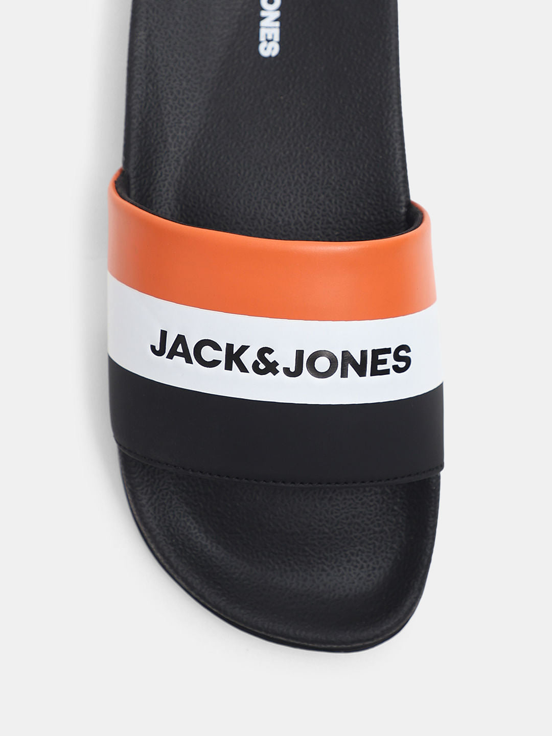 Black Striped Pool Sliders