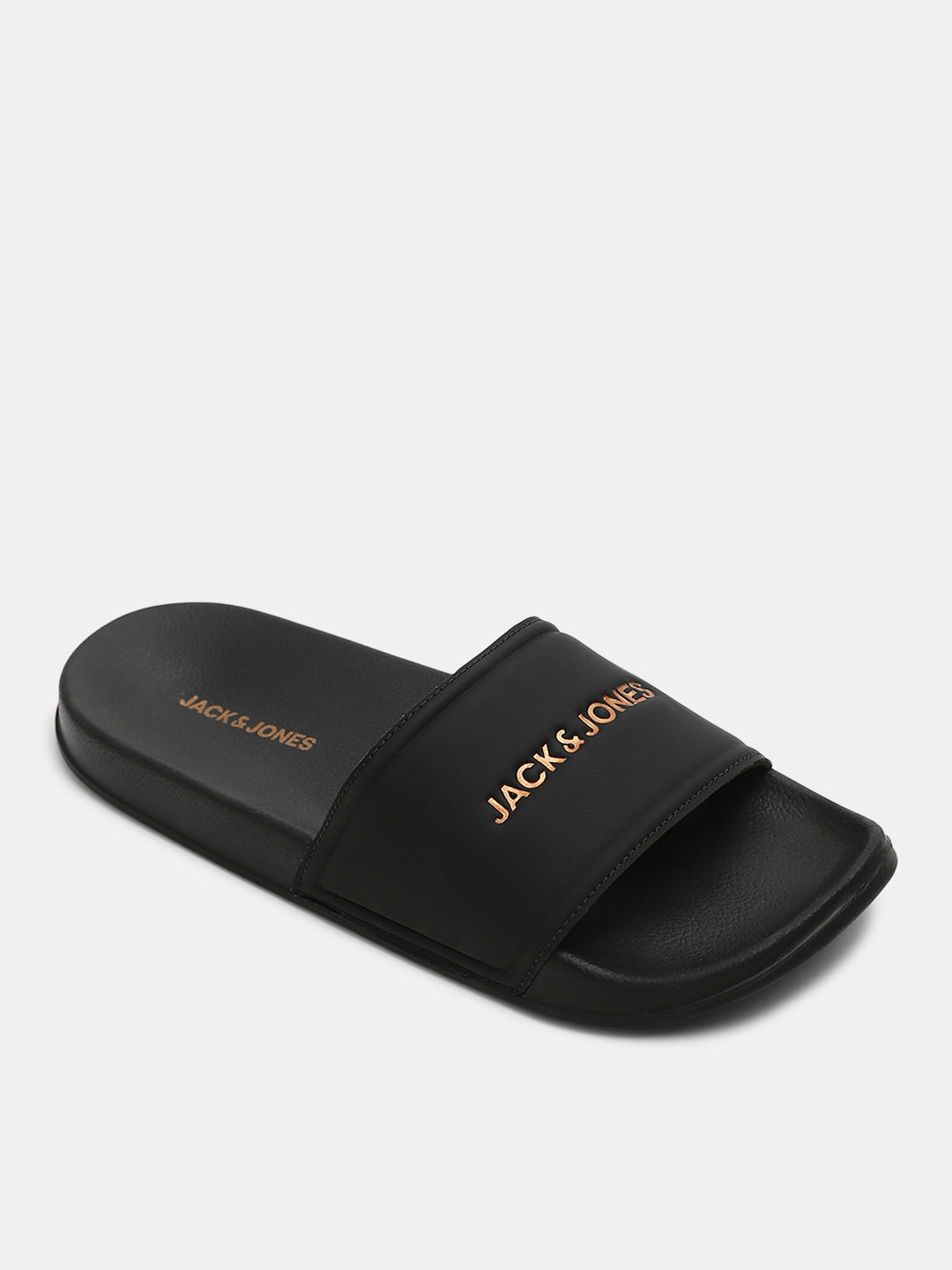 Black Small Logo Pool Sliders