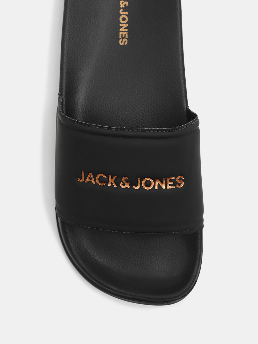 Black Small Logo Pool Sliders