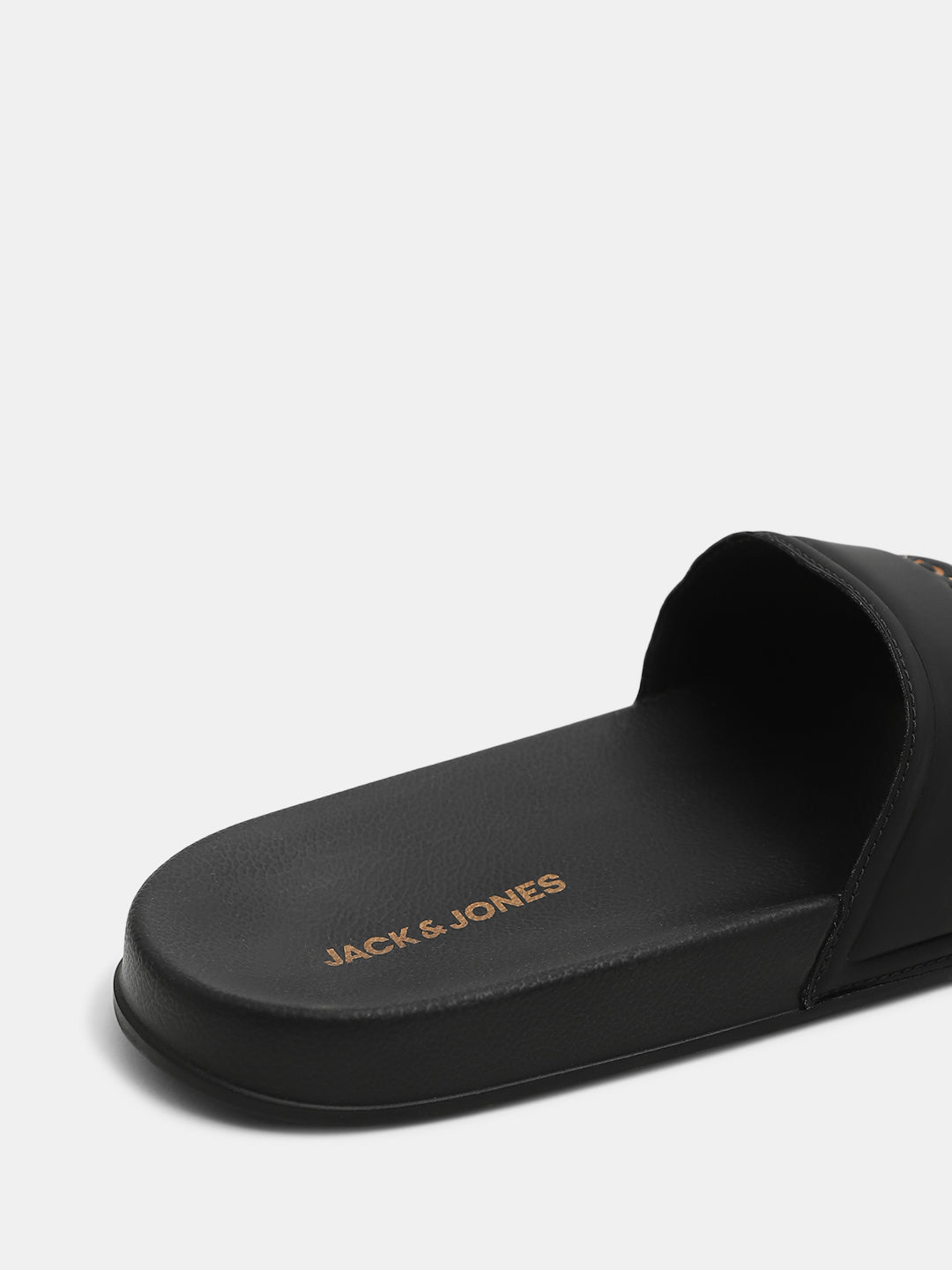 Black Small Logo Pool Sliders