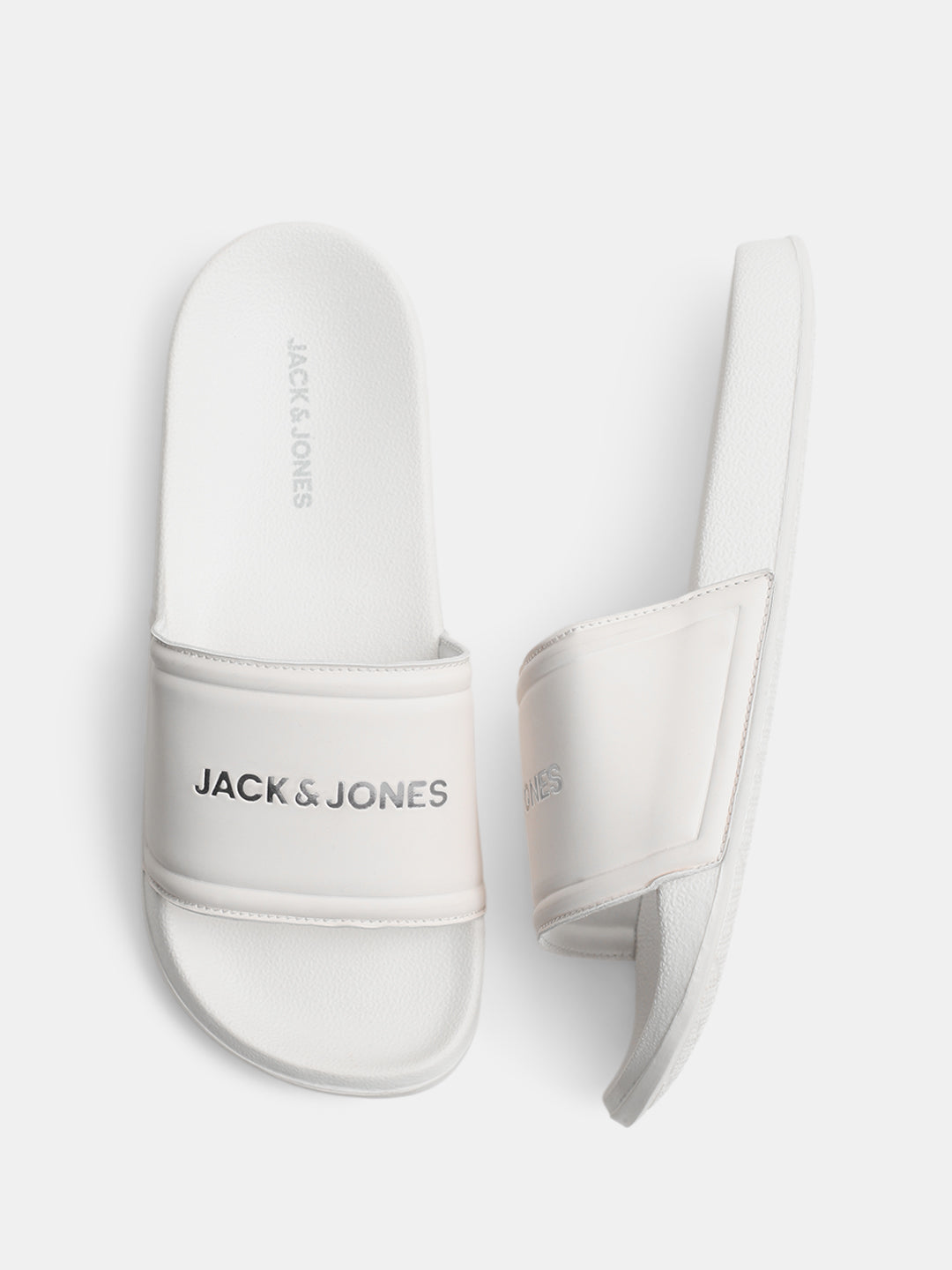 White Small Logo Text Pool Sliders