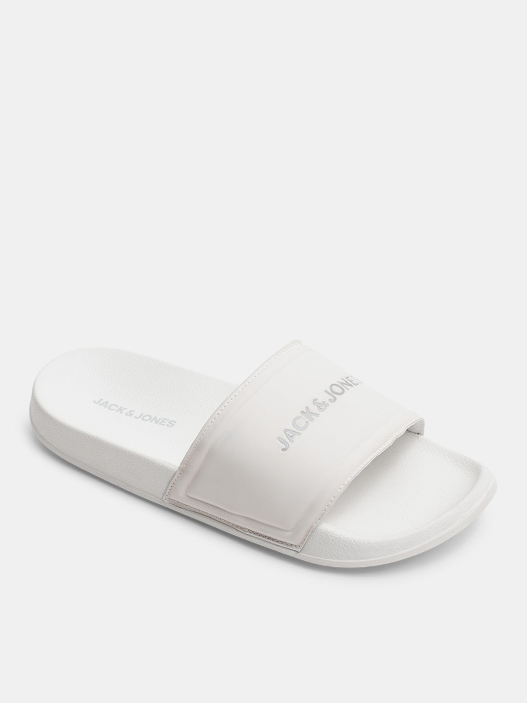 White Small Logo Text Pool Sliders