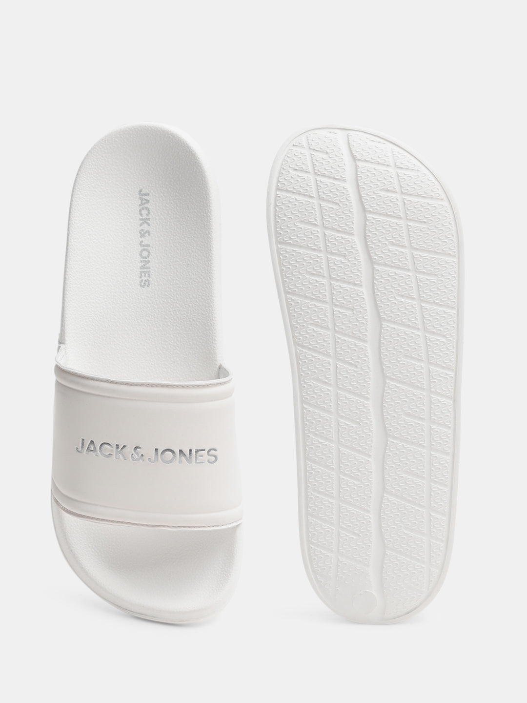 White Small Logo Text Pool Sliders