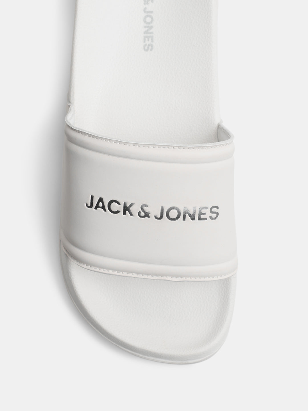 White Small Logo Text Pool Sliders