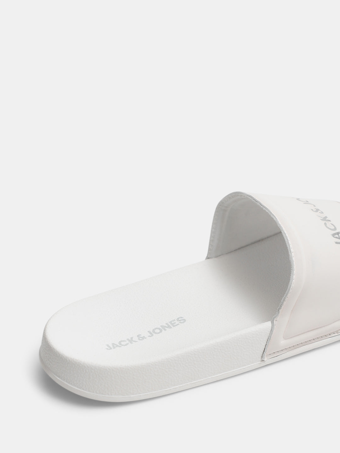 White Small Logo Text Pool Sliders