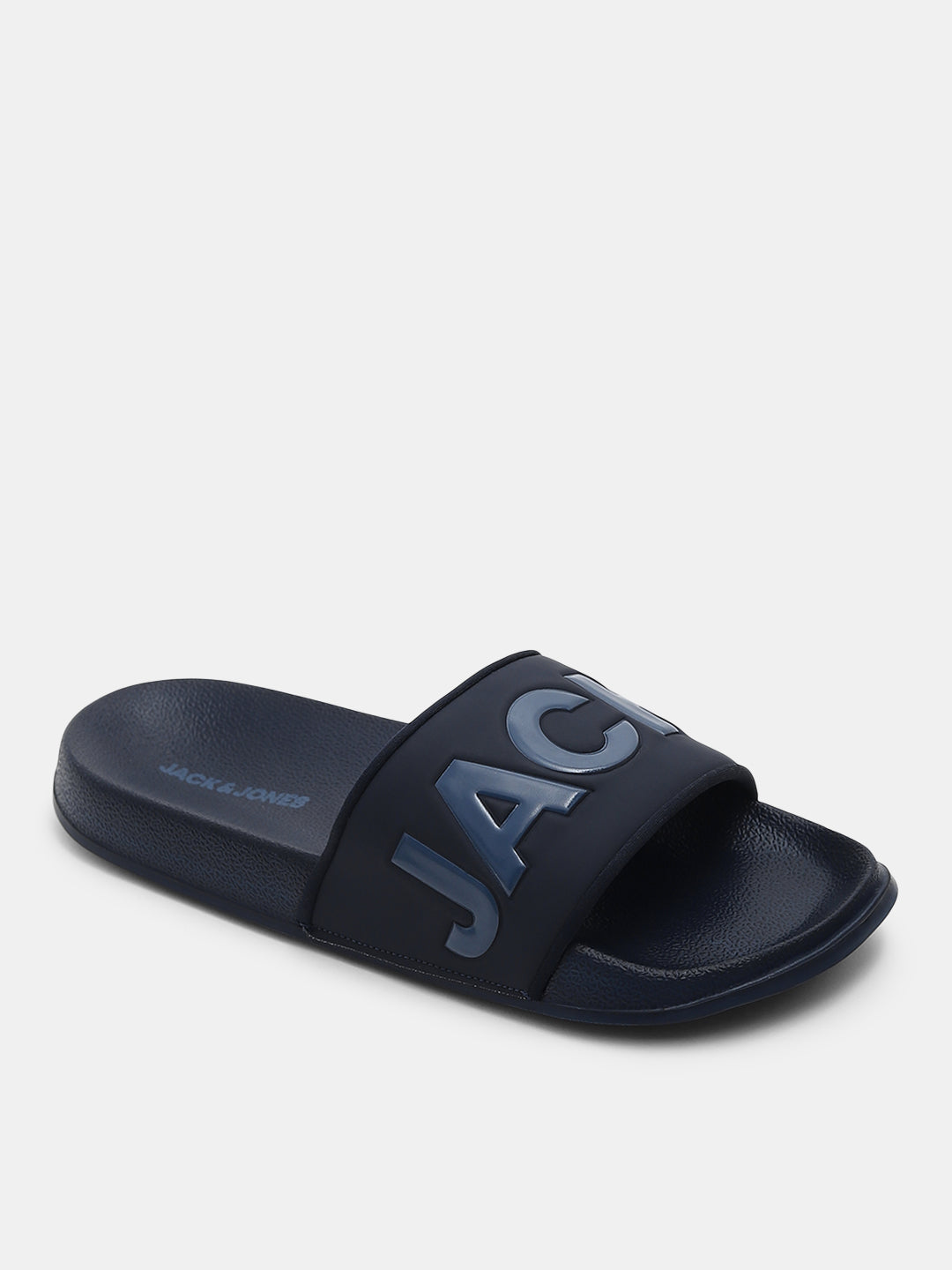 Navy Blue Big Logo Pool Sliders
