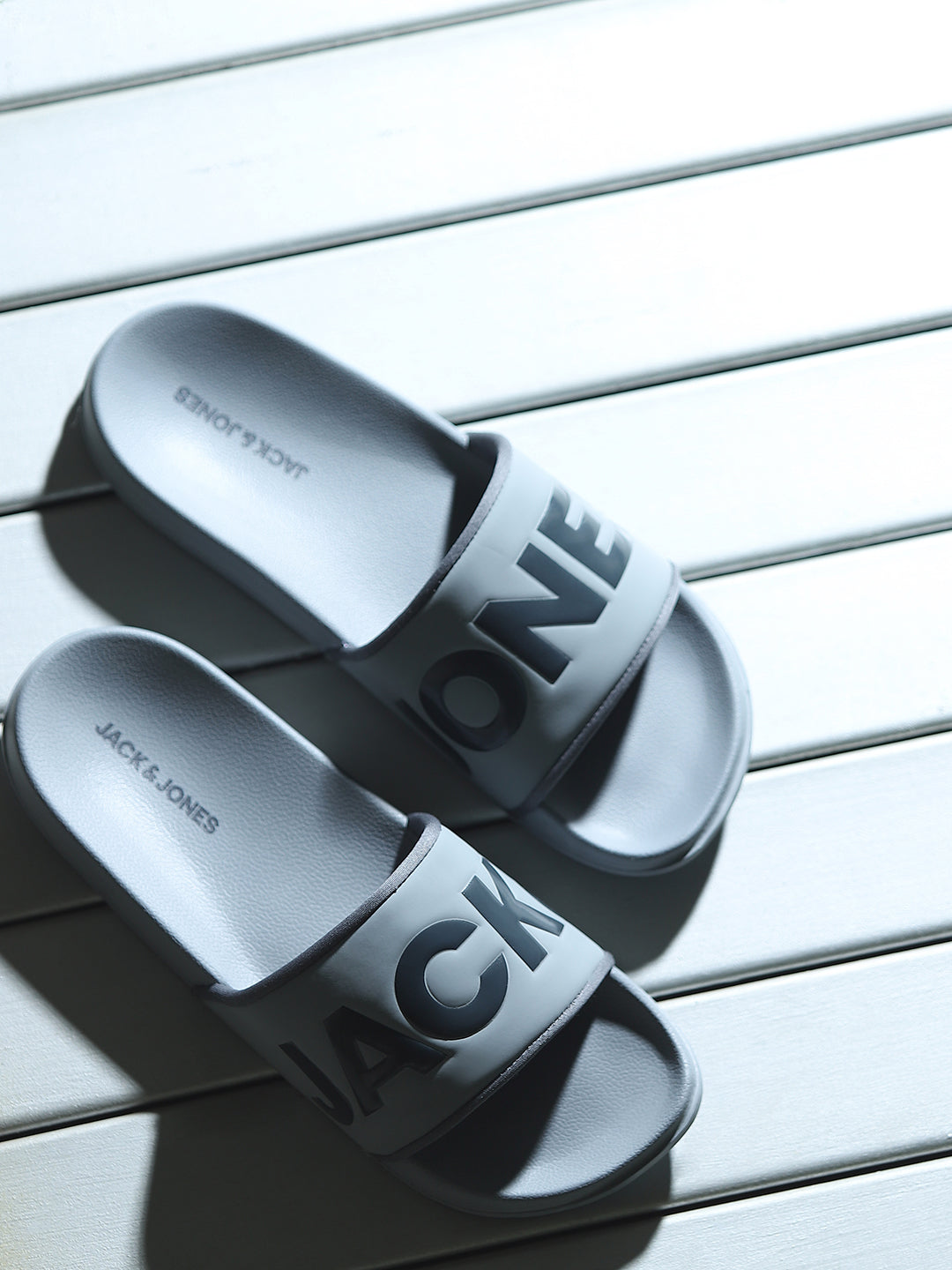 Grey Big Logo Text Pool Sliders