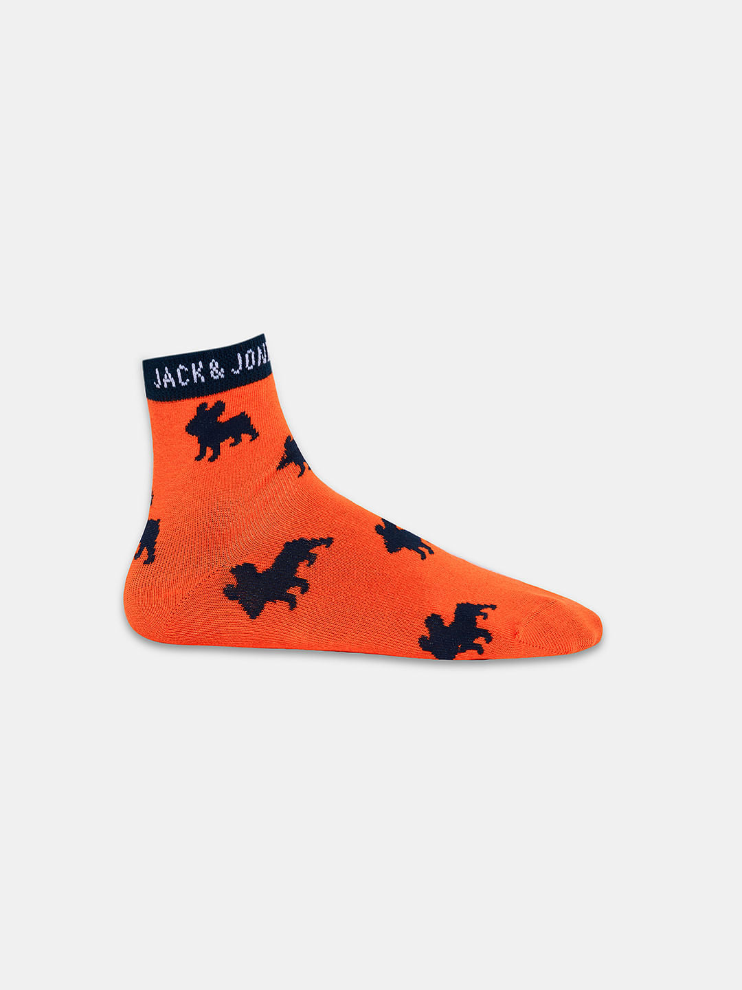 Boys Pack Of 3 Jacquard Printed Socks