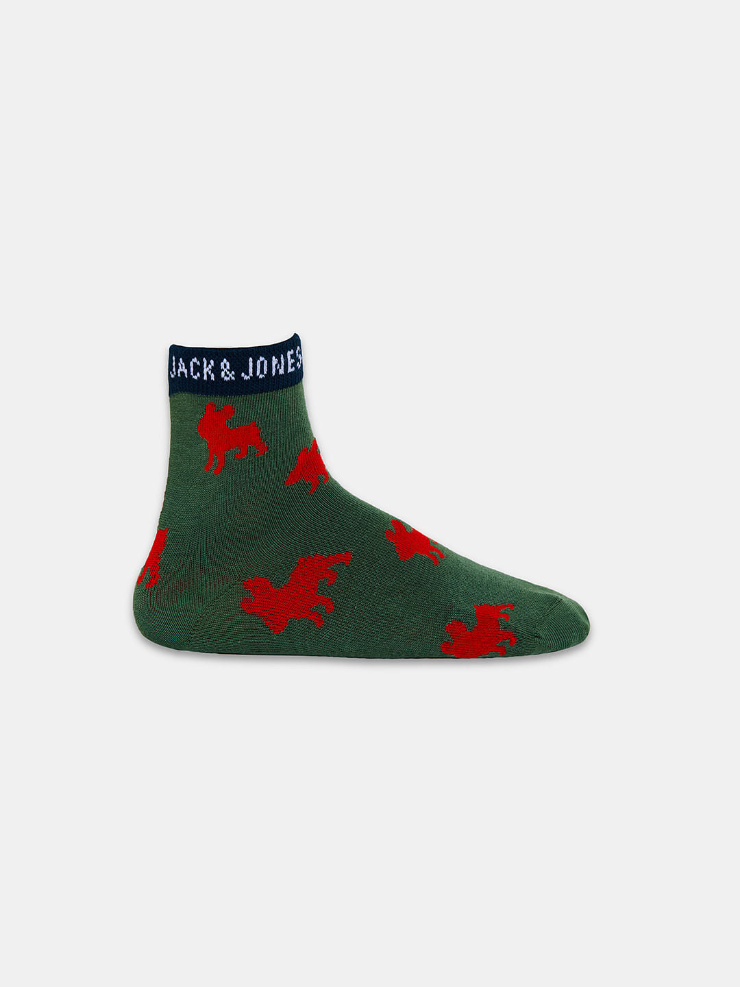 Boys Pack Of 3 Jacquard Printed Socks