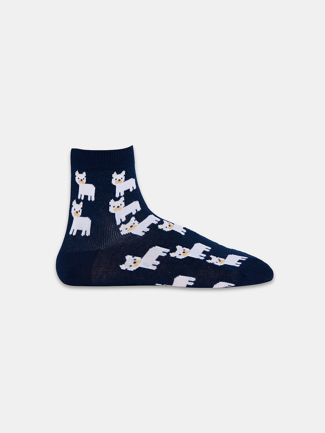 Boys Pack Of 3 Jacquard Printed Socks