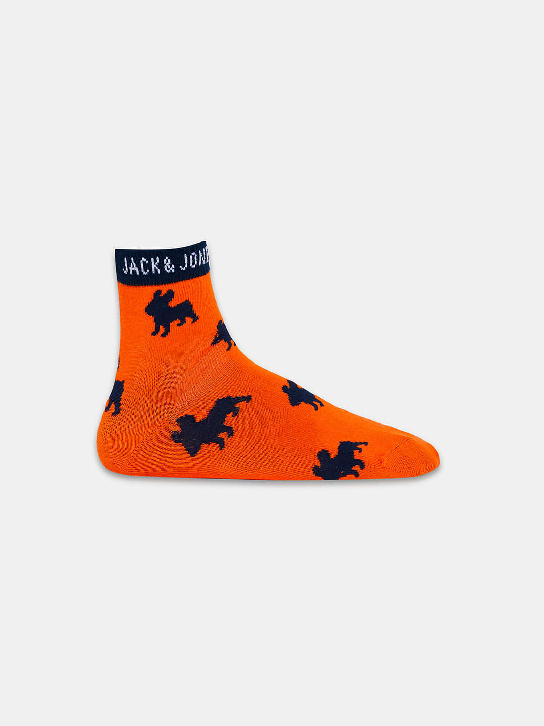 Boys Pack Of 3 Jacquard Printed Socks