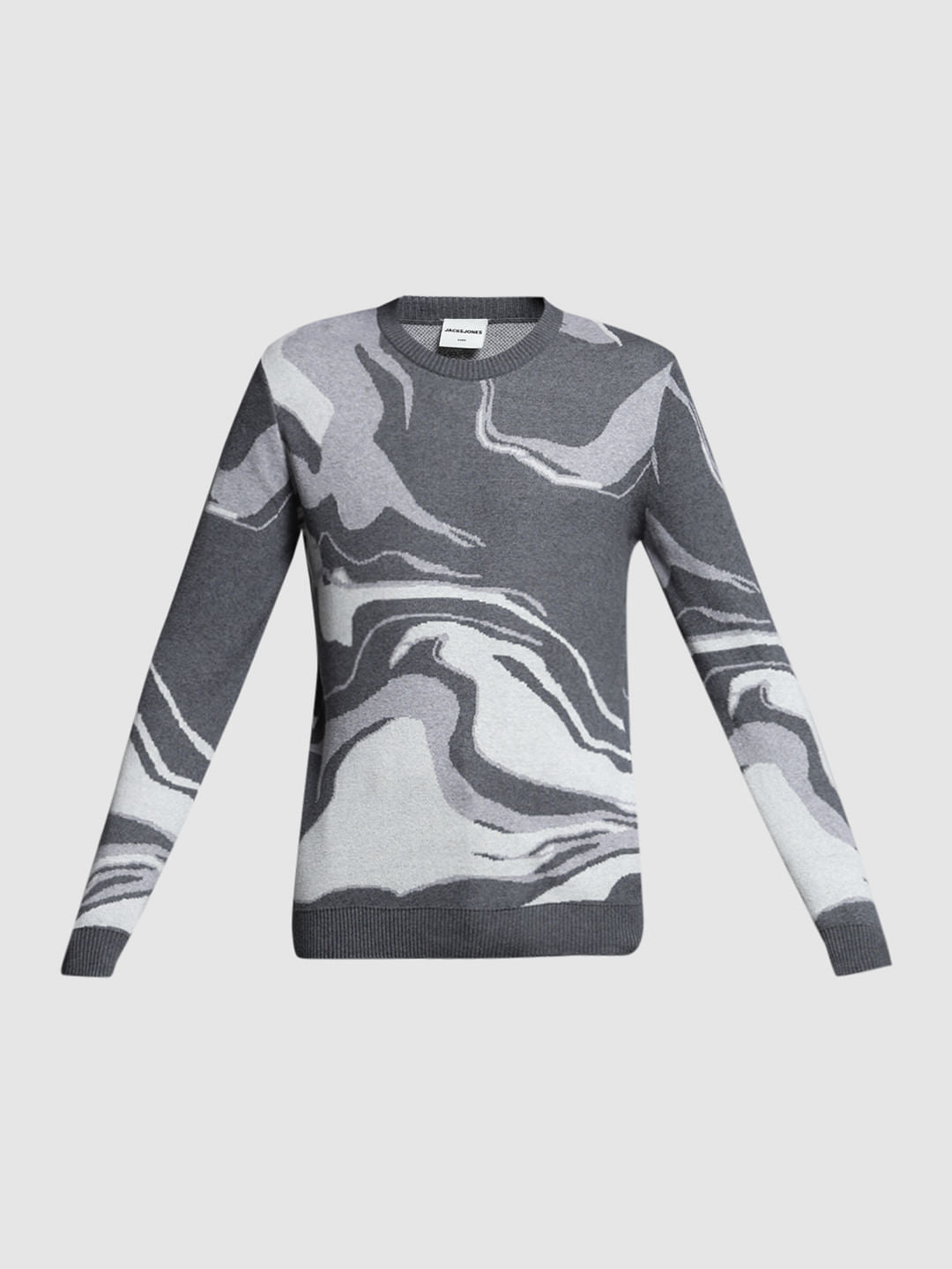 GREY JACQAURD PULLOVER