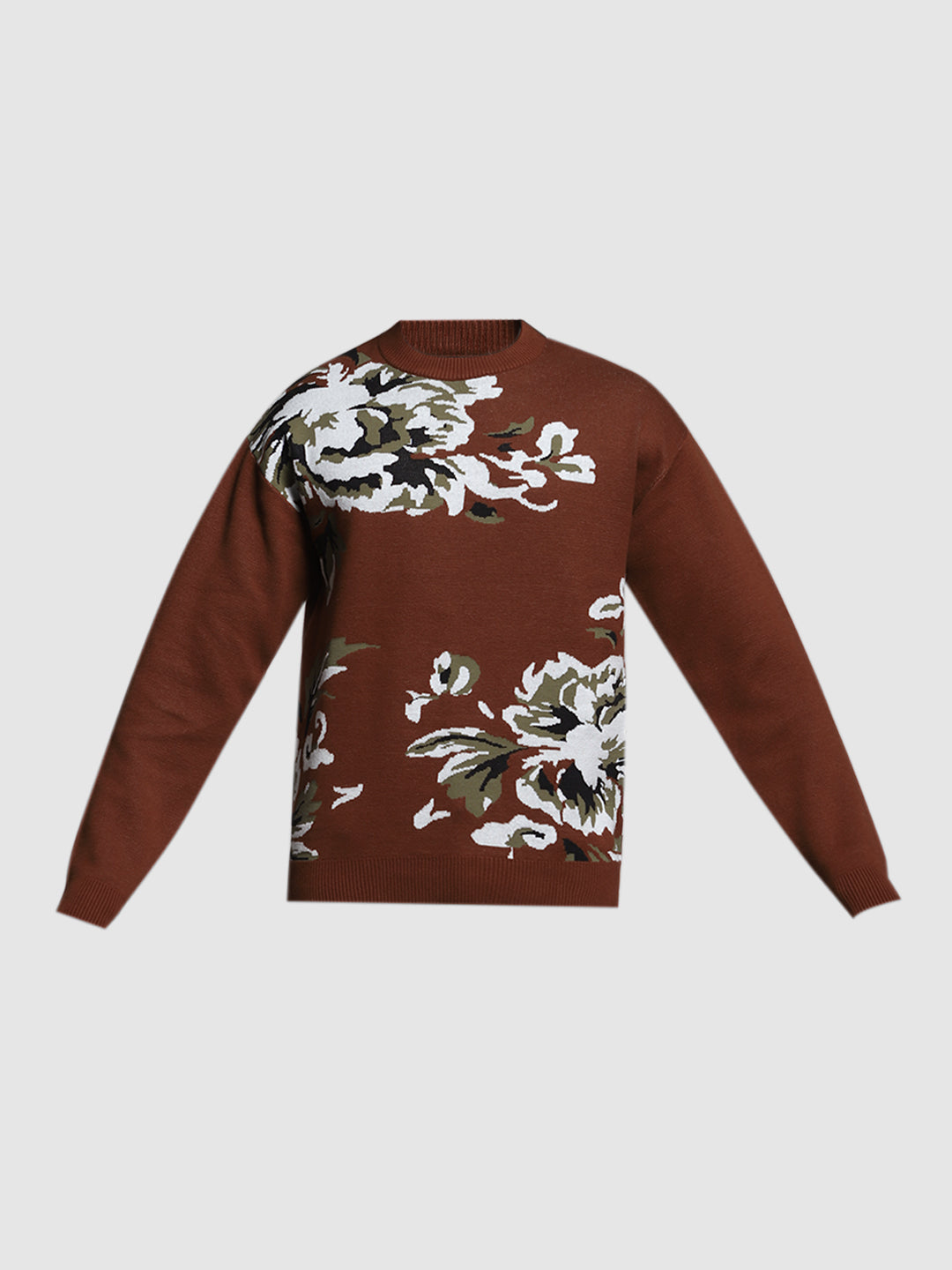 Floral Knit Pullover