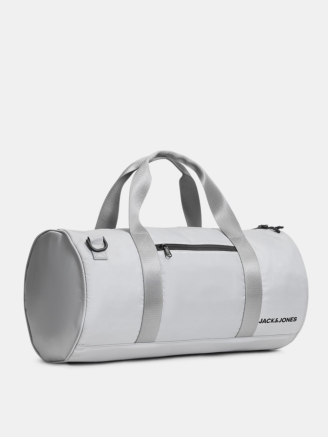 Light Grey Polyester Duffle Bag