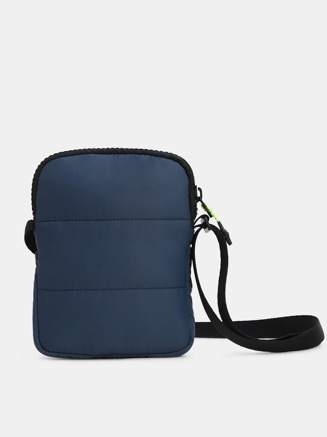 Navy Blue Quilted Sling Bag