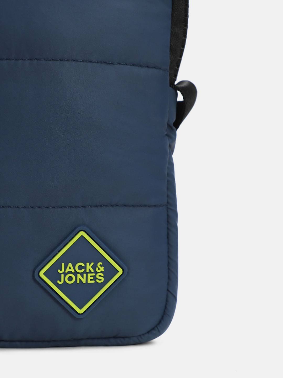 Navy Blue Quilted Sling Bag