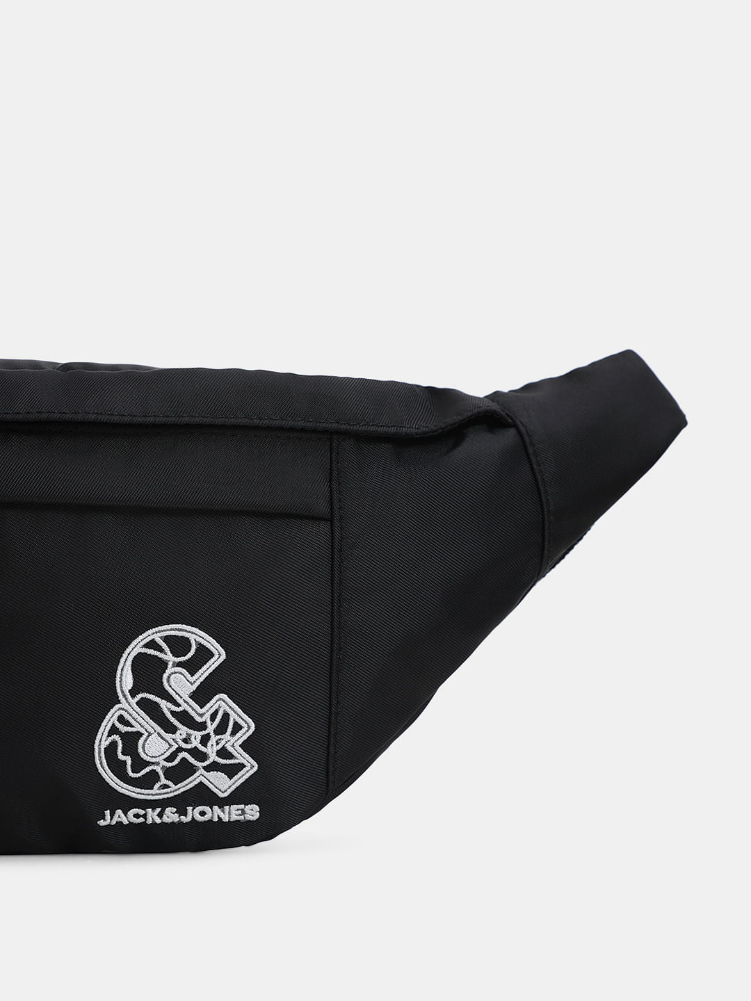 Black Logo Print Chestpack