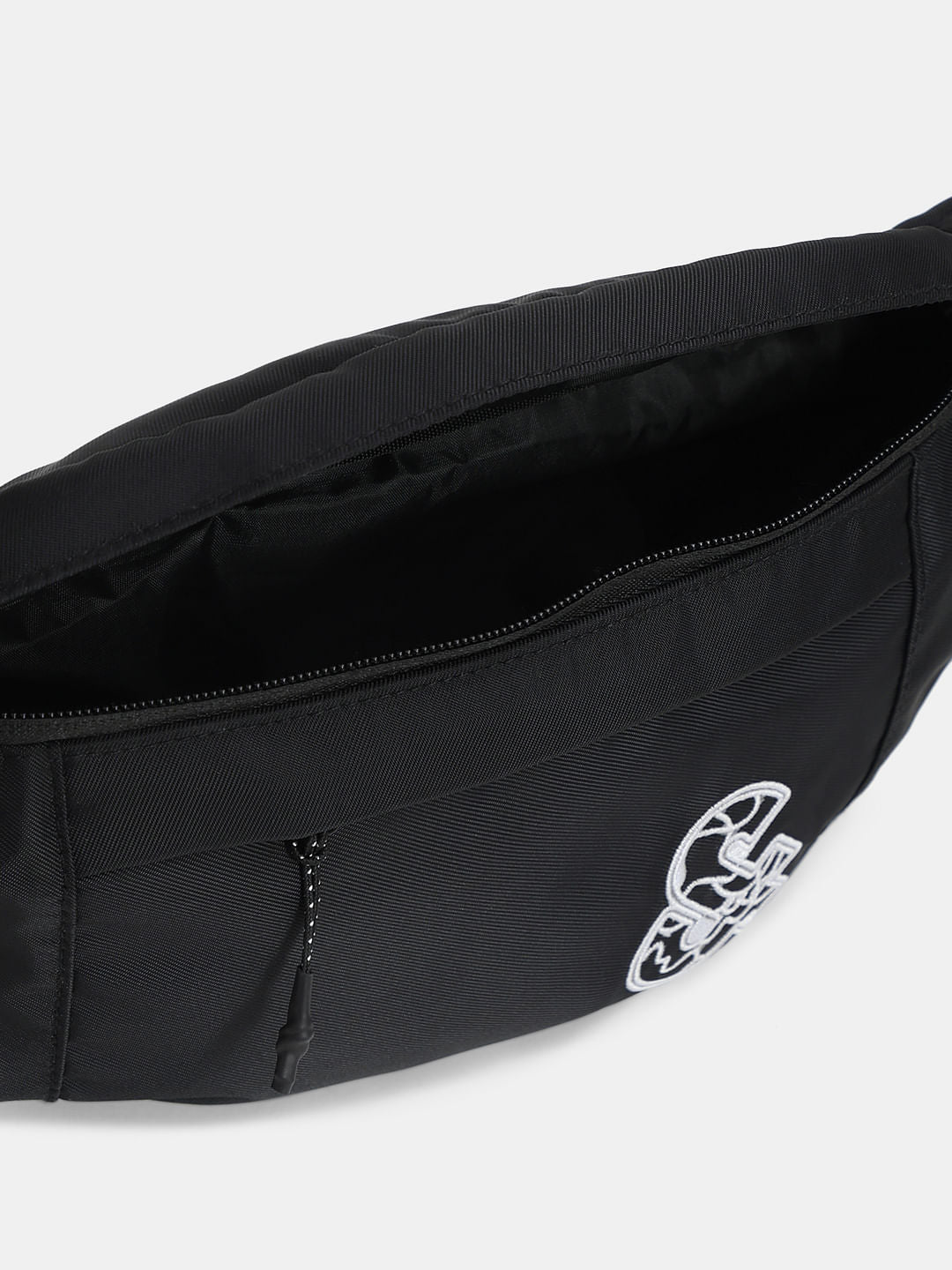 Black Logo Print Chestpack