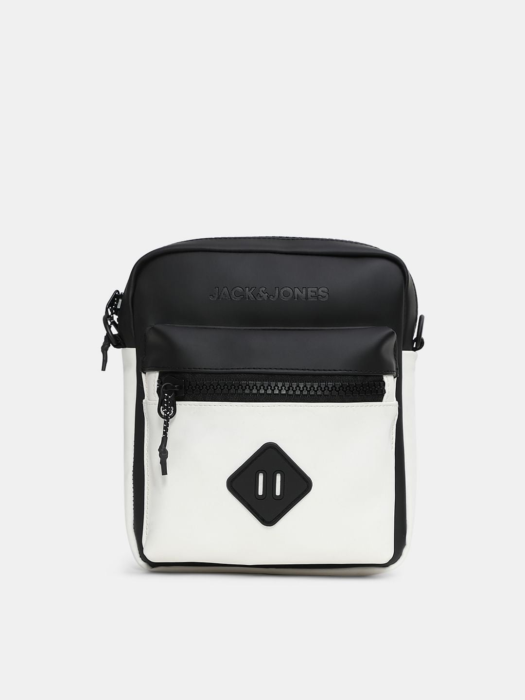 Black Colourblocked Sling Bag