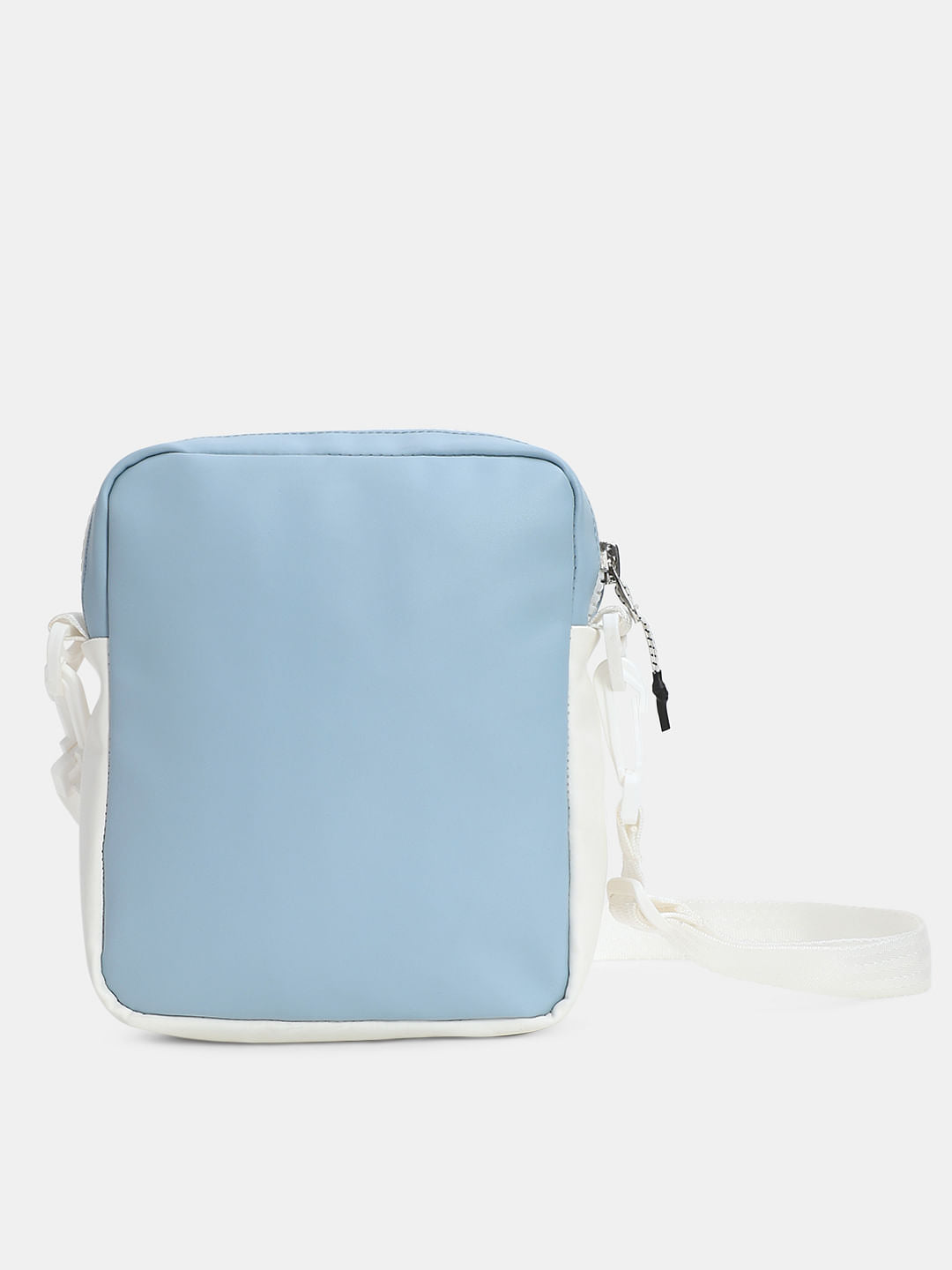 Light Blue Colourblocked Sling Bag