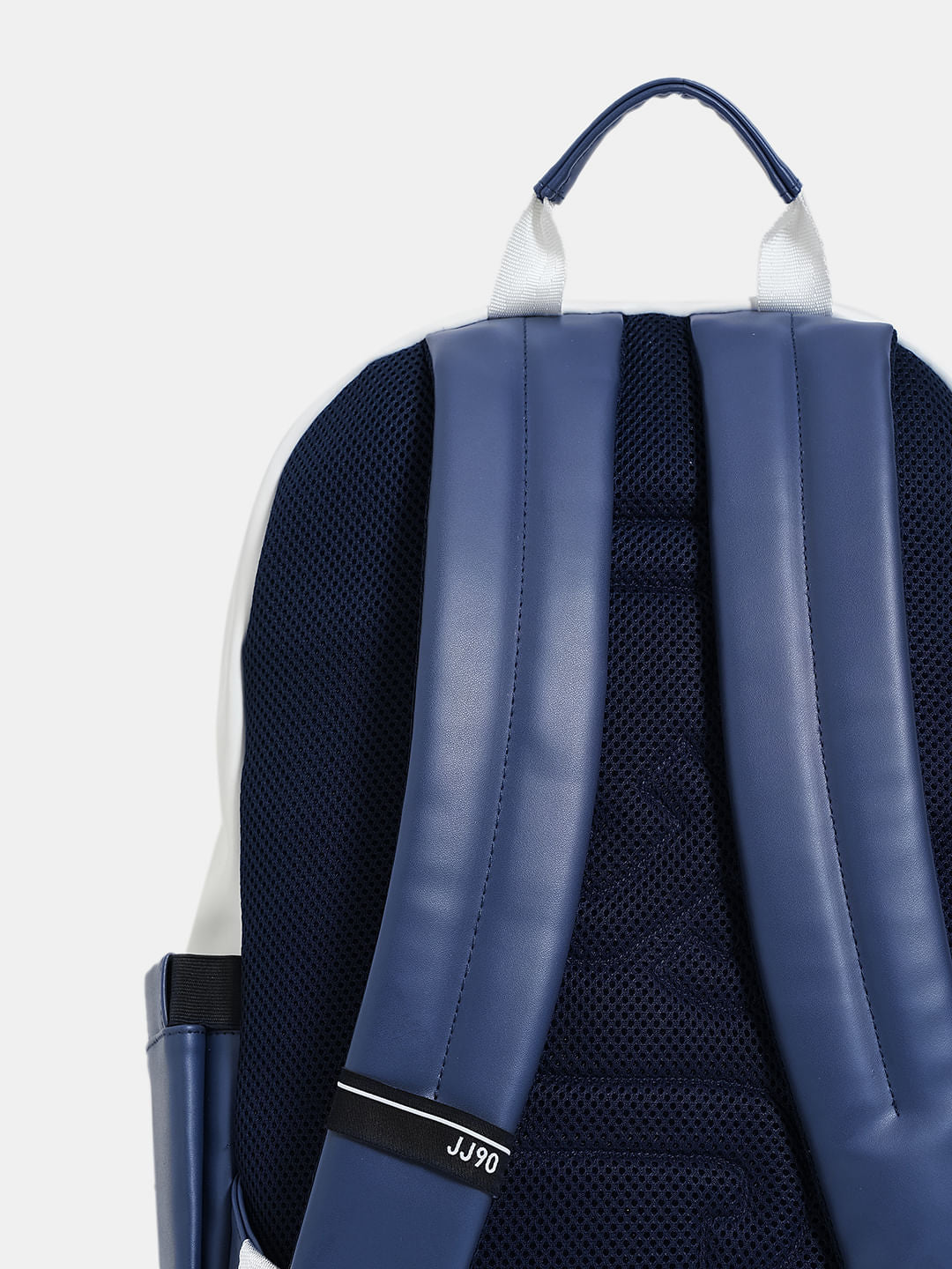 White Colourblocked Backpack