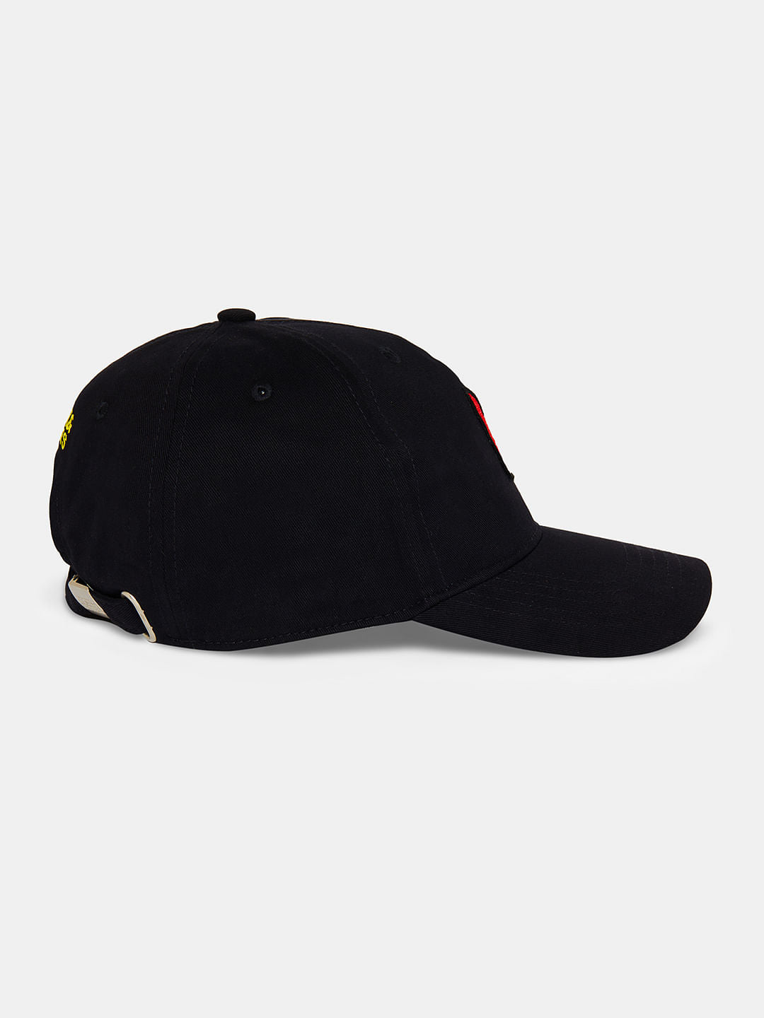 Boys Black Printed Cotton Cap