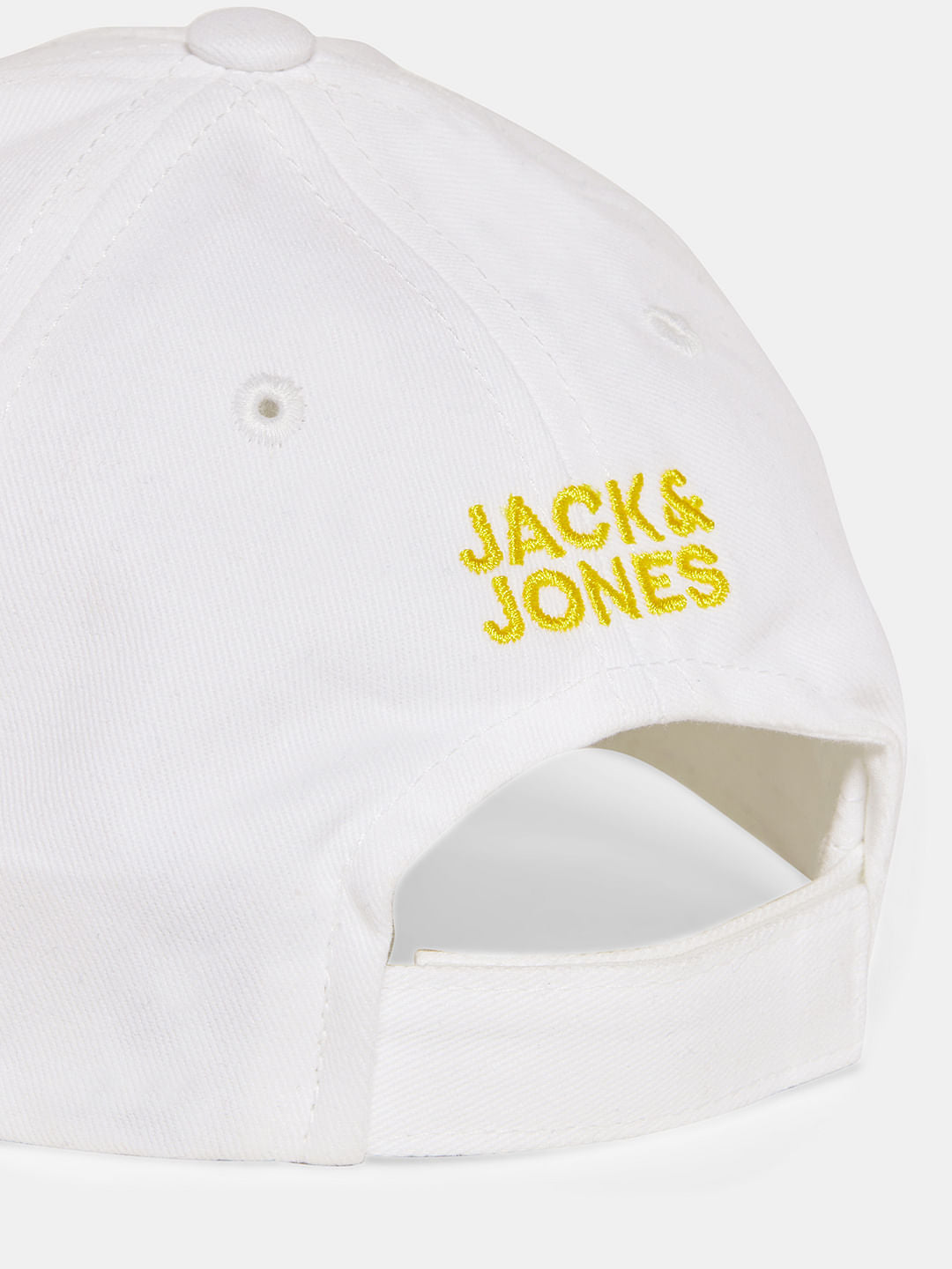 Boys White Printed Cotton Cap