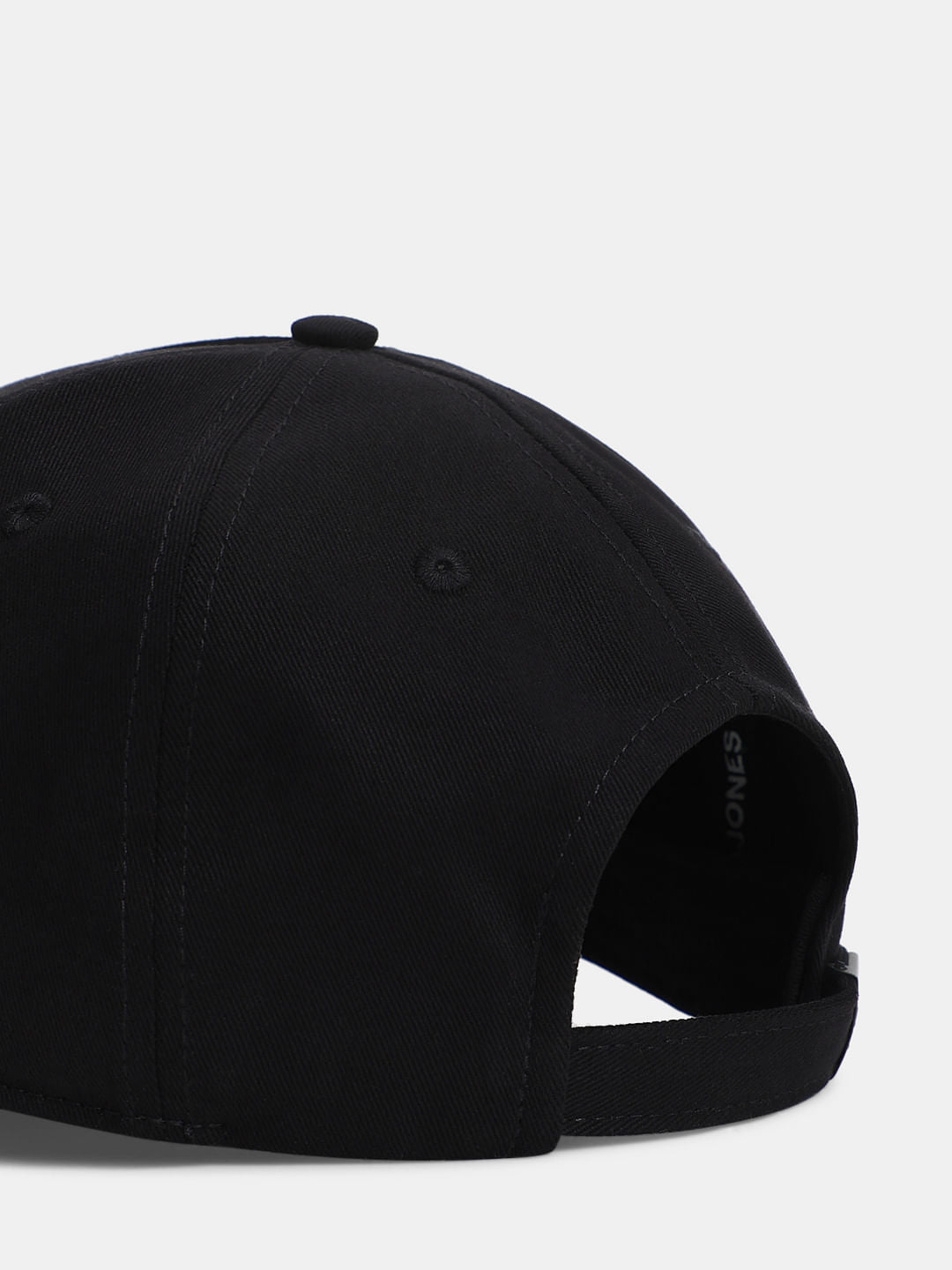 Black Embroidered Baseball Cap