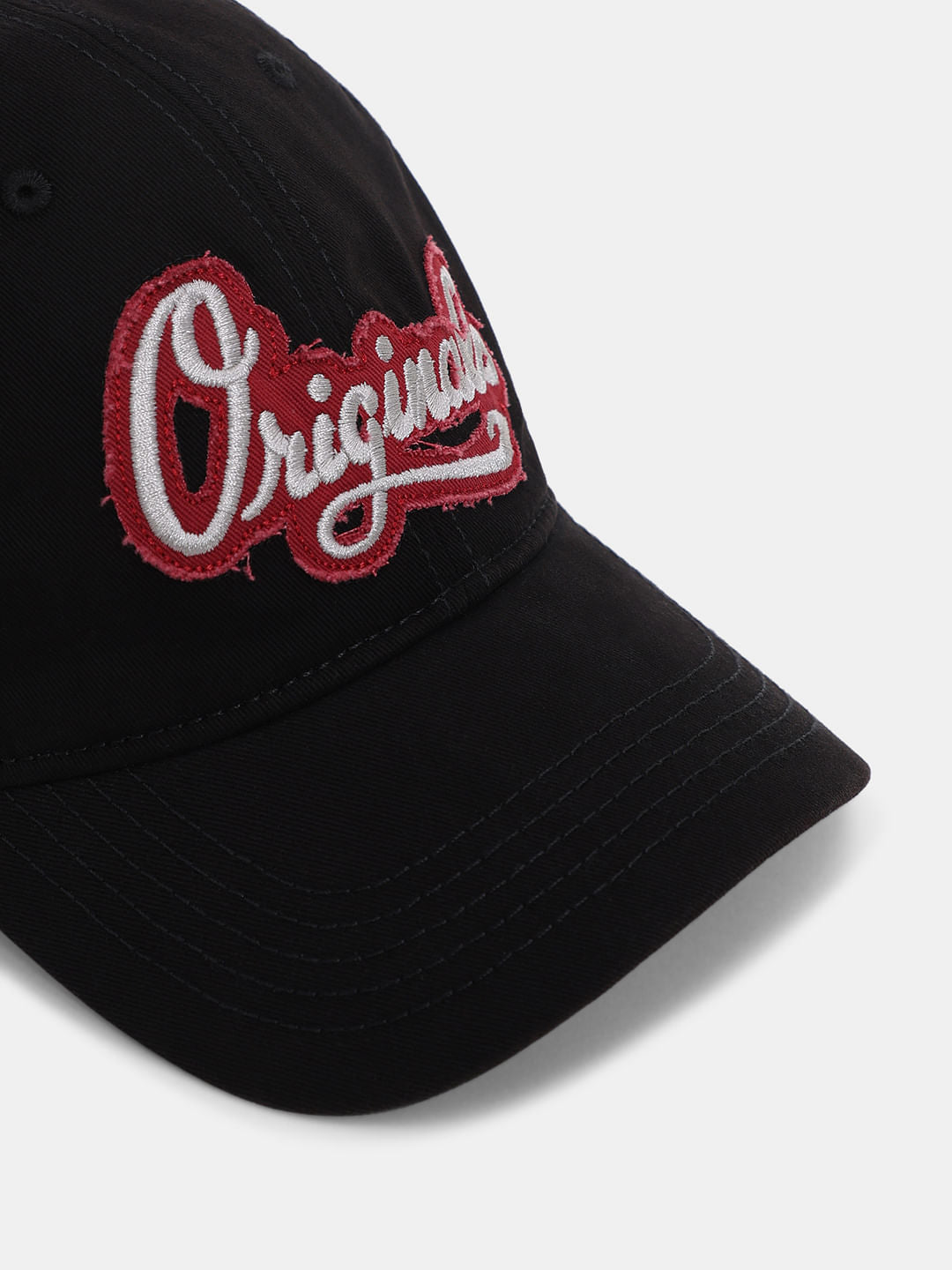 Black Ripped Baseball Cap