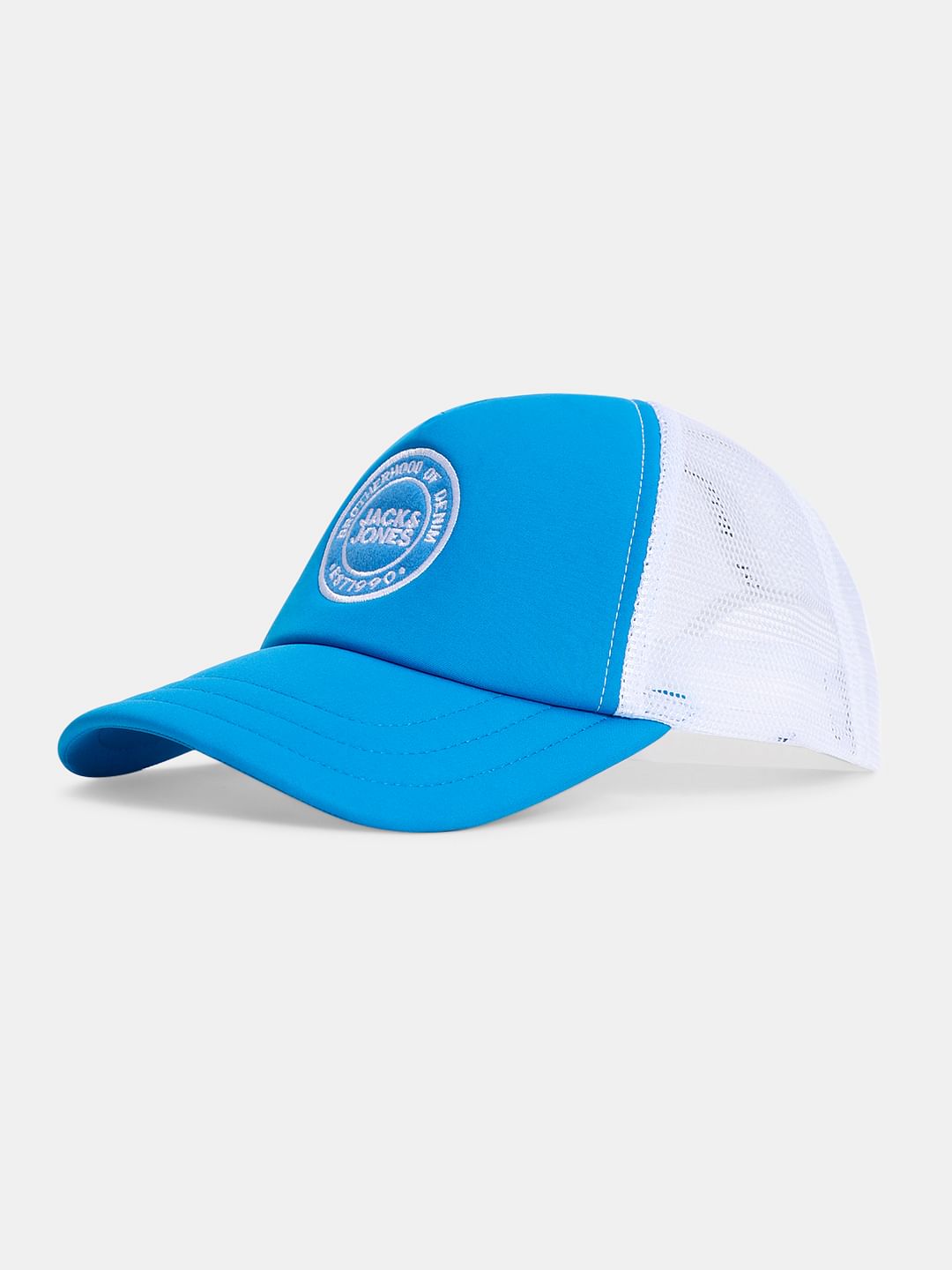 Blue Quilted Trucker Cap