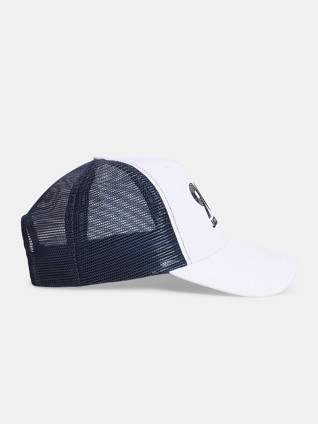 White Printed Trucker Cap