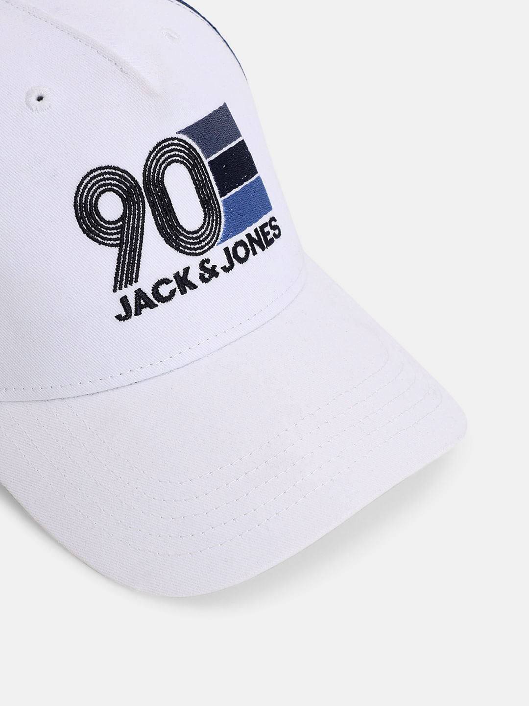 White Printed Trucker Cap