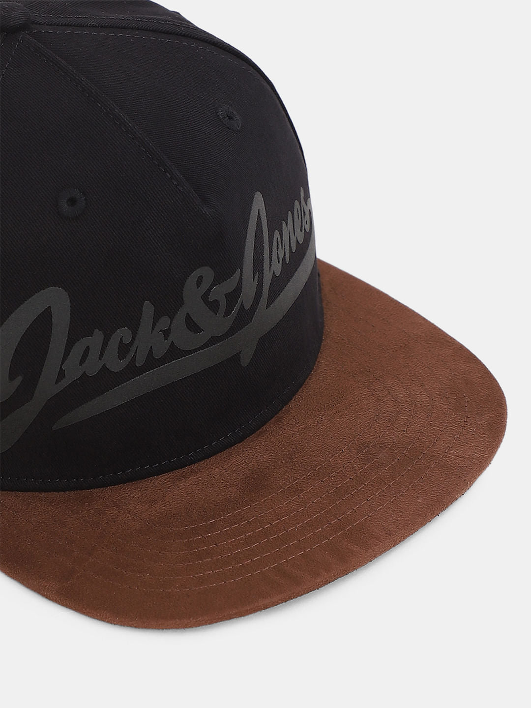 BLACK PRINTED CAP