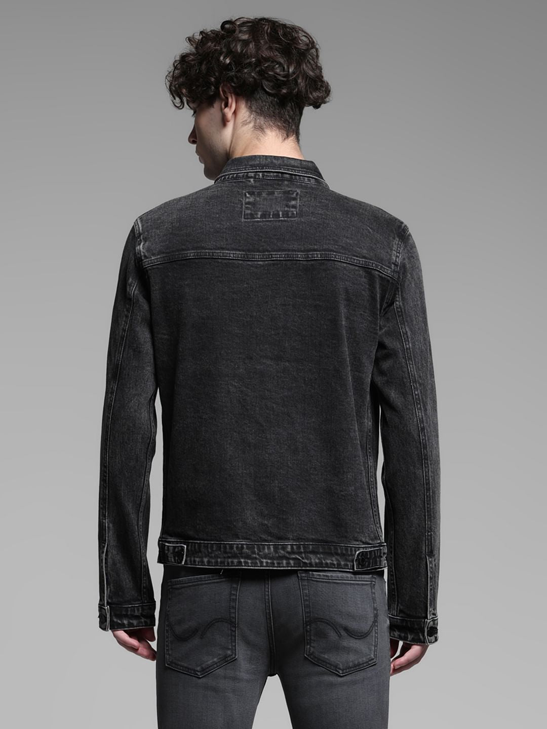 Black Washed Denim Jacket