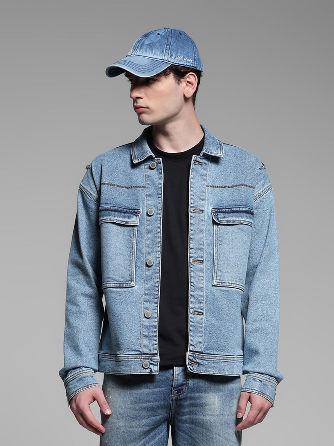 Light Blue Denim Jacket - Main Image