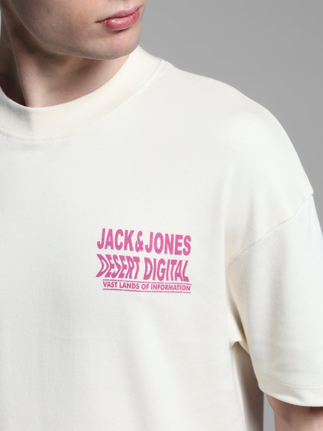 Off-White Printed Oversized Crew Neck T-shirt