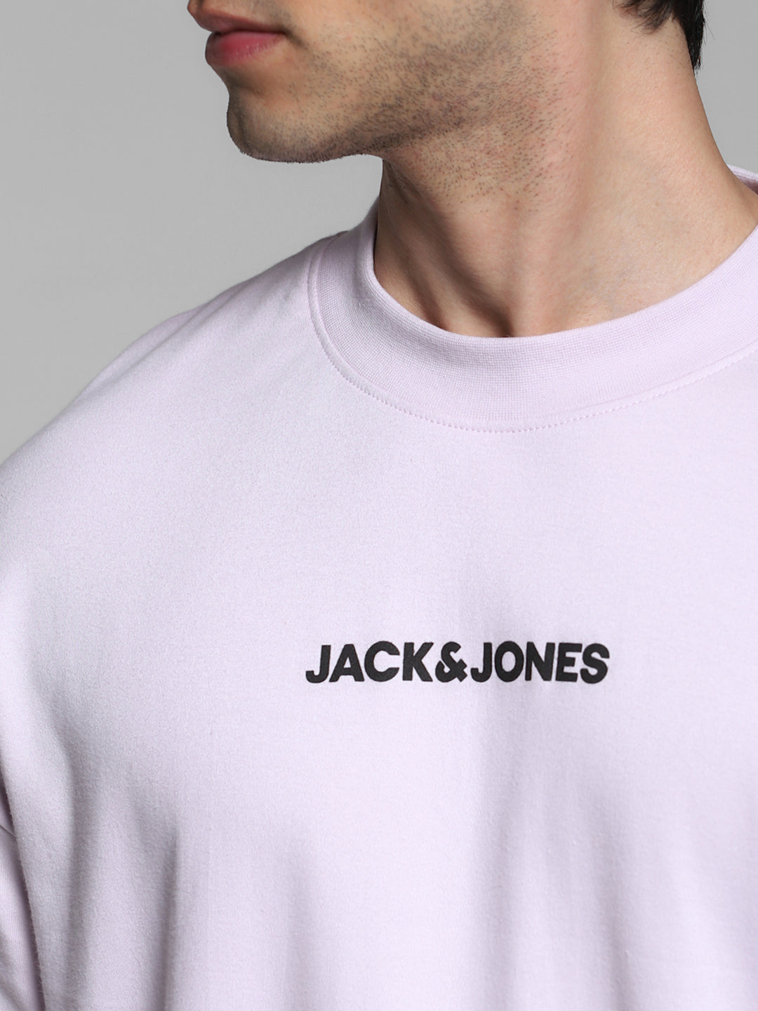 Purple Printed Oversized T-shirt