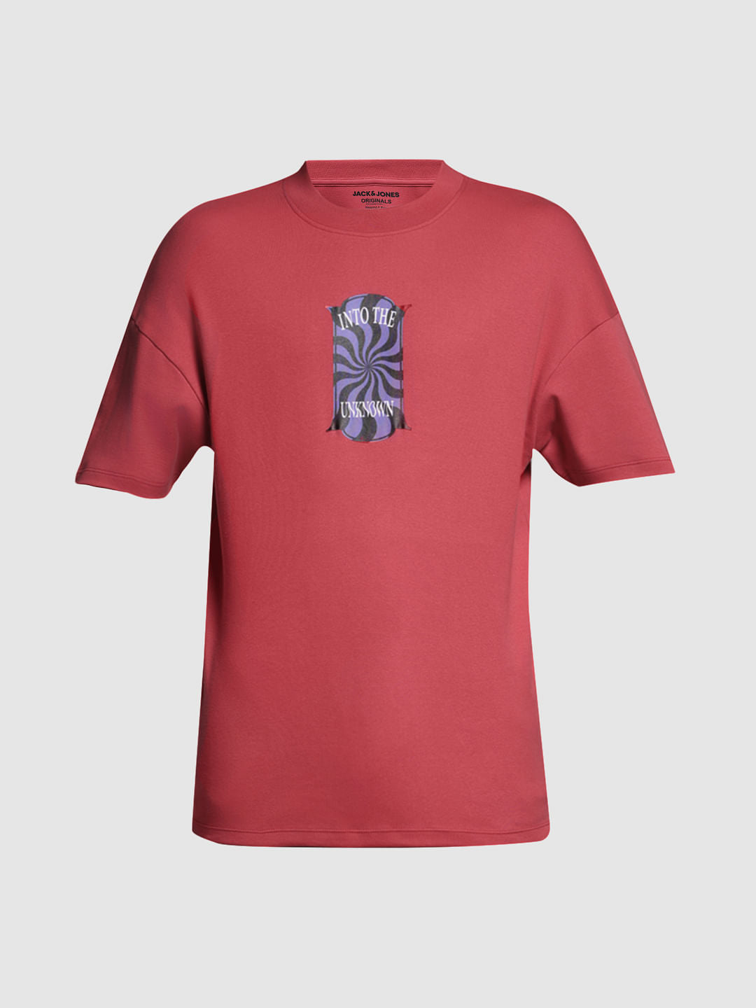 RED GRAPHIC OVERSIZE T-SHIRT